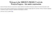 Tablet Screenshot of mhedyn-project.com